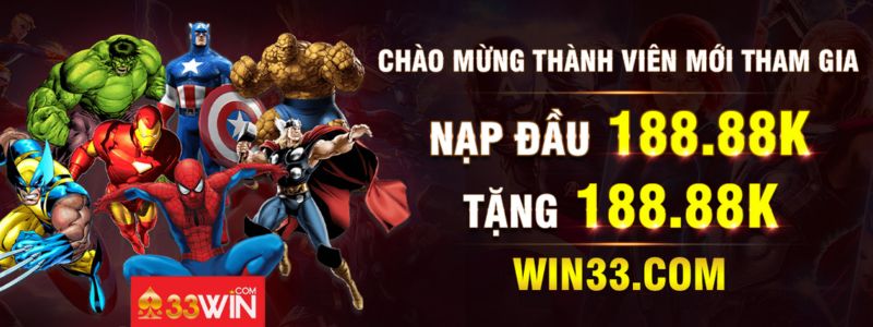 Trải nghiệm ngay những ưu đãi hấp dẫn chỉ có tại 33win2